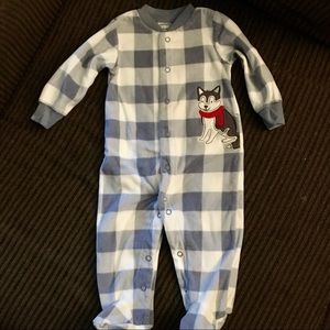 🆕 Warm Fleece Baby Boy Outfit - 6 mo